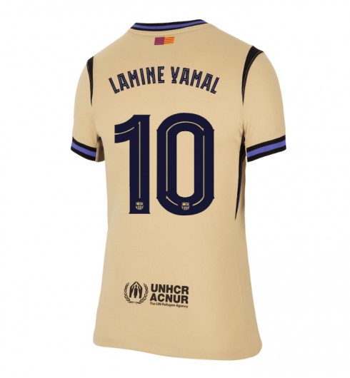 Barcelona Lamine Yamal #10 Bortedrakt Dame 2025-26 Korte ermer Barcelona Lamine Yamal #10 Bortedrakt Dame 2025-26 Korte ermer